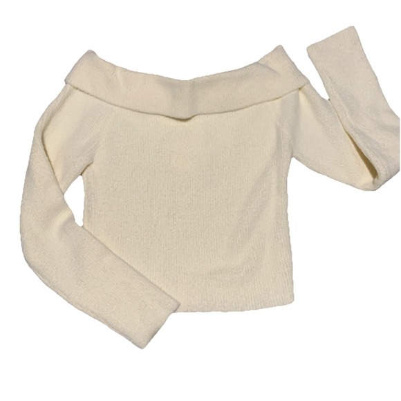 Altar'd State Off The Shoulder Sweater Ivory Size L NWT Retail $68 - Picture 1 of 4